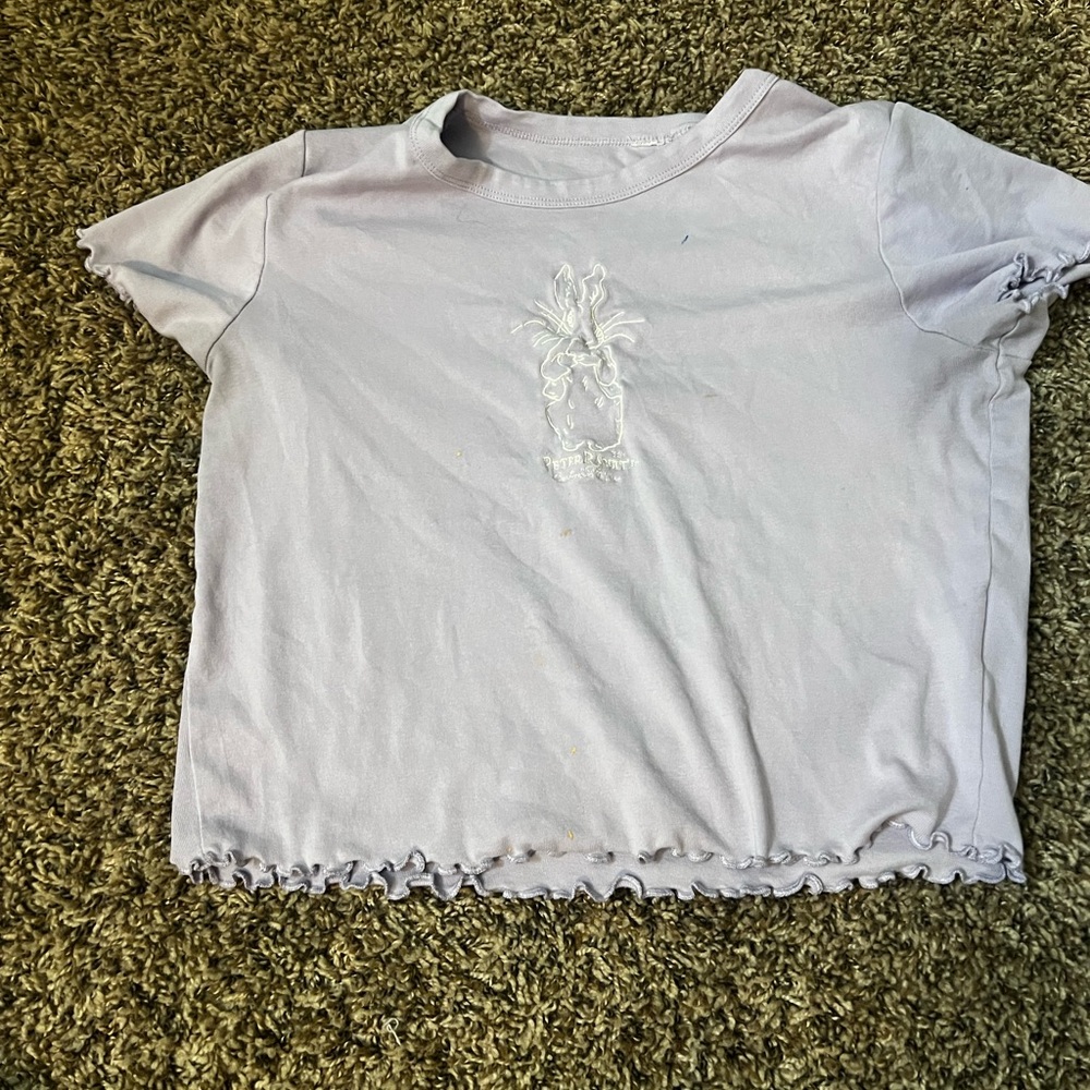 Cute comfy purple cropped shirt CHECK PHOTOS